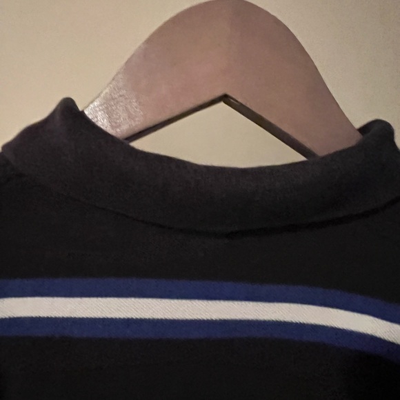 Polo navy with blue and white stripe, 100% cotton, size large - Picture 3 of 9